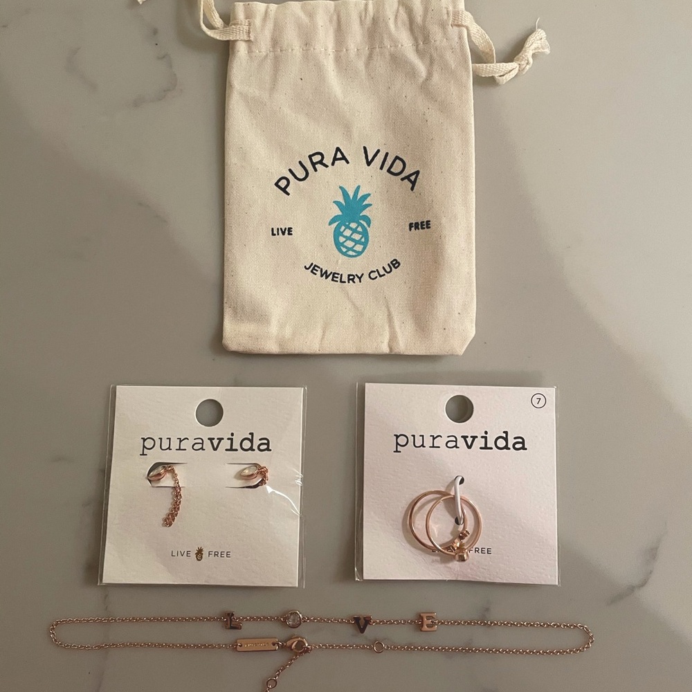 Rose Gold Pura Vida set